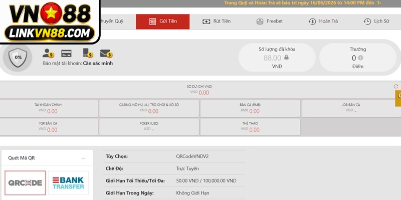 Nạp Tiền VN88 - Hướng Dẫn Chi Tiết Và Các Lưu Ý Quan Trọng 5 Các phương thức nạp tiền VN88 phổ biến số 1 hiện nay
