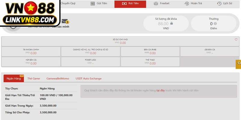 Rút Tiền VN88 - Hướng Dẫn Giao Dịch Nhanh Chóng Từ A Đến Z 5 Các phương thức rút tiền VN88 phổ biến hiện nay bạn cần biết