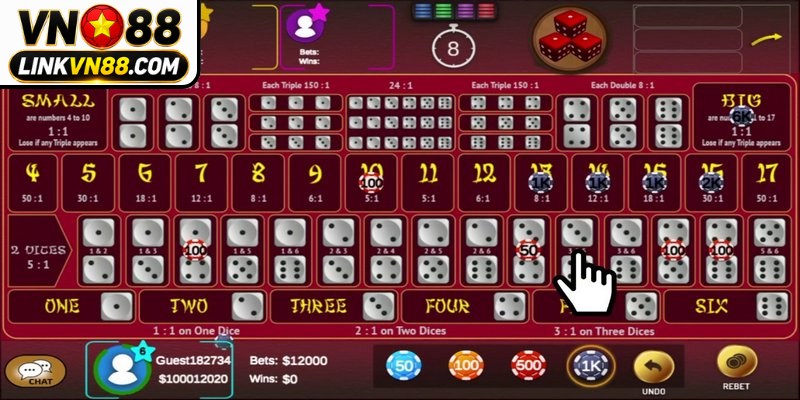 Thần Tài VN88 - Mẹo Quay Hũ Trúng Jackpot Lớn Từ Chuyên Gia 17 Sicbo VN88 là trò chơi sử dụng 3 viên xúc xắc có 6 mặt chấm từ 1 đến 6